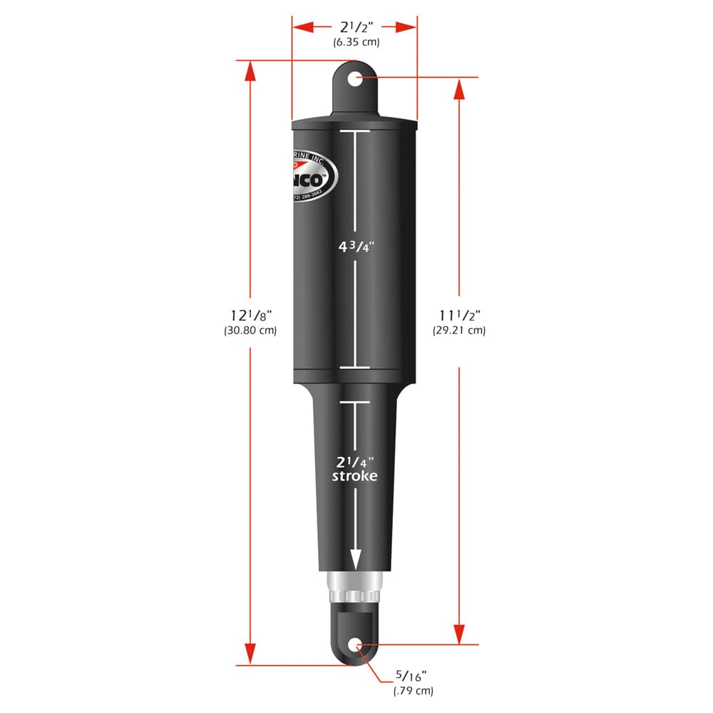 Lenco Marine Lenco 101 Standard Actuator - 24V - 2-1/4" Stroke Boat Outfitting