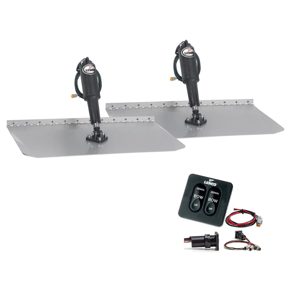 Lenco Marine Lenco 12"x12" Standard Trim Tab Kit w/Standard Integrated Switch 12V Boat Outfitting