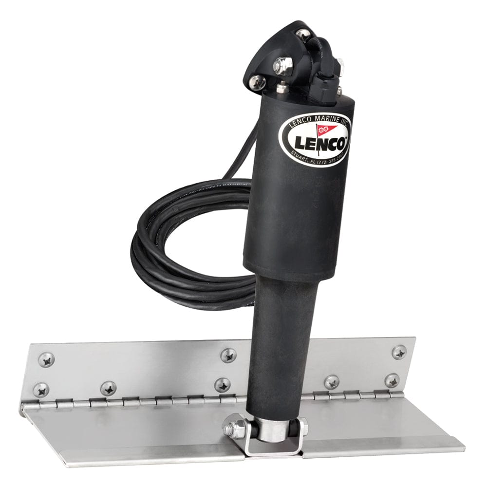 Lenco Marine Lenco 4" x 12" Limited Space Trim Tab Kit w/o Switch Kit 12V - Standard Finish - Standard Actuator Boat Outfitting