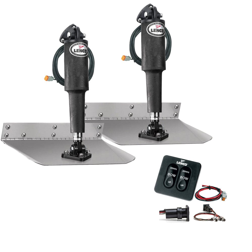 Lenco Marine Lenco 9" x 18" Standard Trim Tab Kit w/Standard Tactile  Switch Kit 12V Boat Outfitting