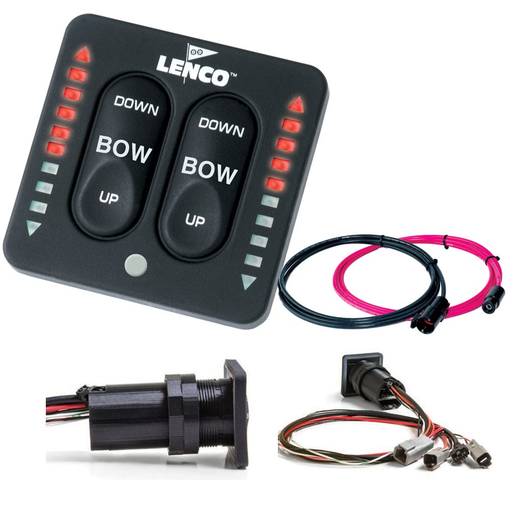 Lenco Marine Lenco LED Indicator Integrated Tactile Switch Kit w/Pigtail f/Dual Actuator Systems Boat Outfitting