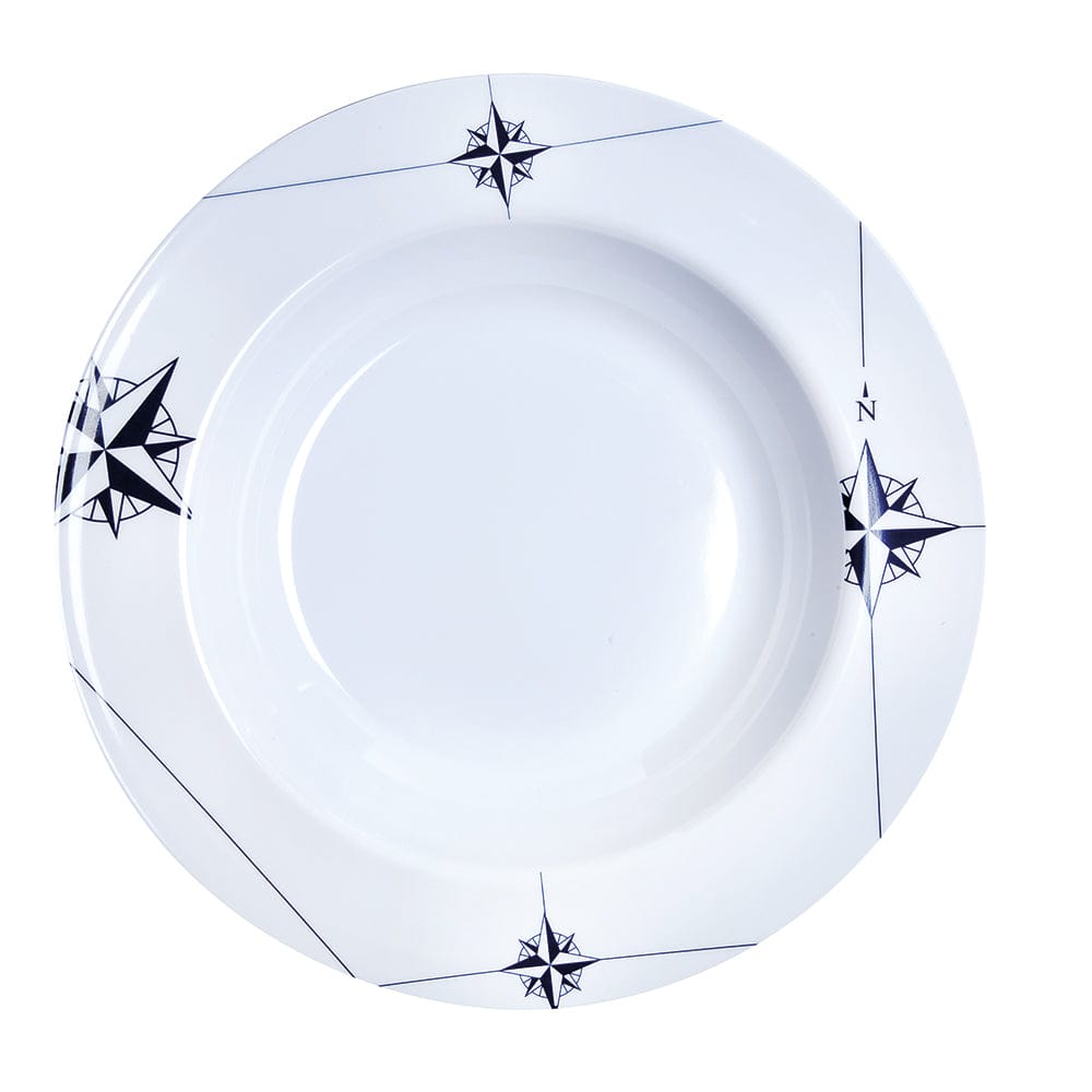 Marine Business Marine Business Melamine Deep, Round Soup Plate - NORTHWIND - 8.8" Set of 6 Boat Outfitting