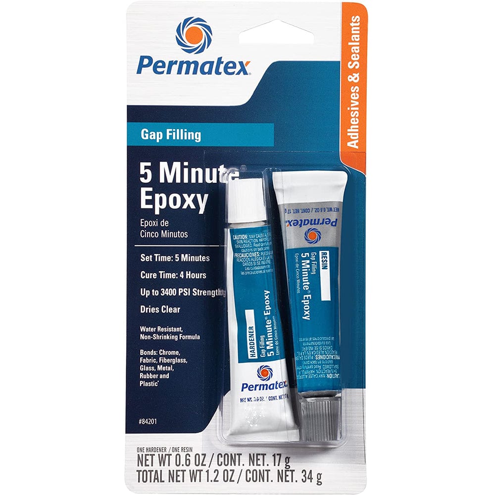 Permatex Permatex 5 Minute Gap Filling Epoxy - .6oz Boat Outfitting