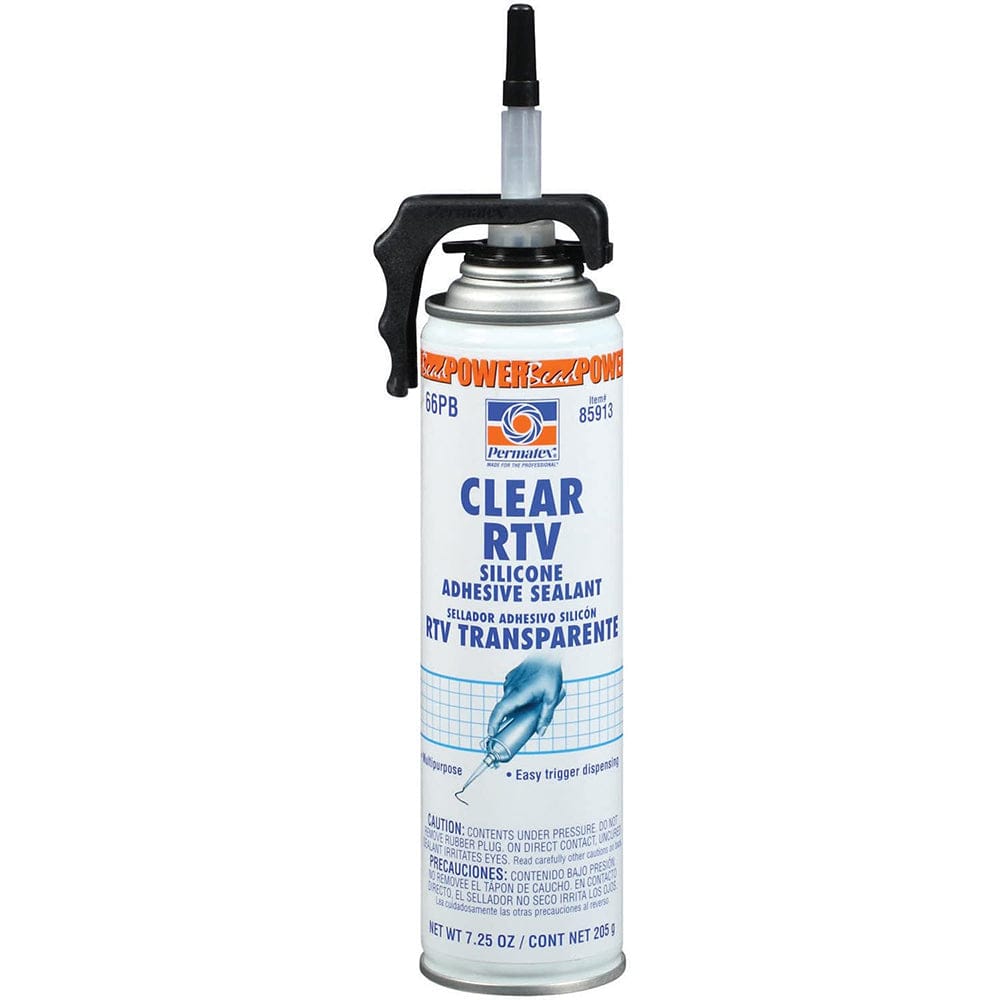 Permatex Permatex Clear RTV Silicone Adhesive Sealant - 7.25oz Boat Outfitting