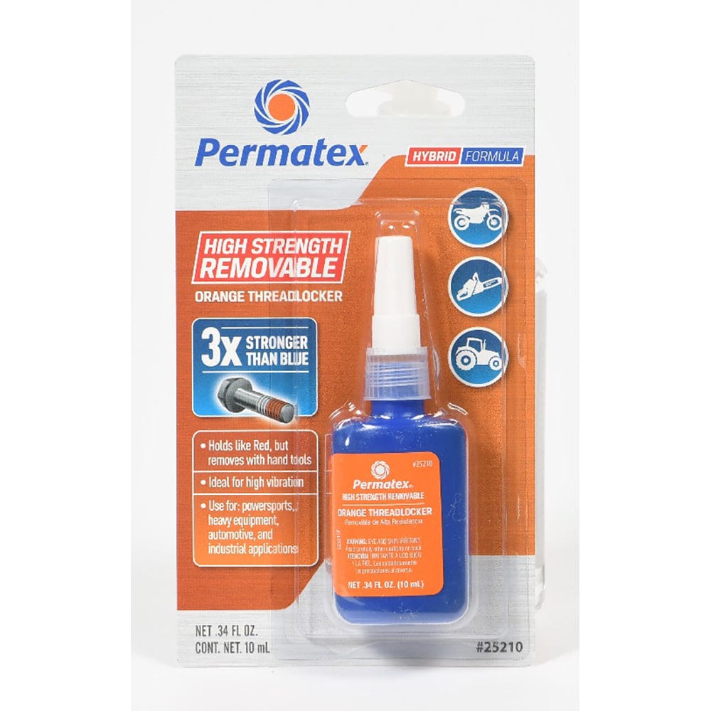 Permatex Permatex High Strength Removable Orange Threadlocker Boat Outfitting