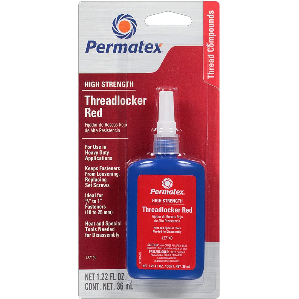 Permatex Permatex High Strength Threadlocker RED Bottle - 36ml Boat Outfitting