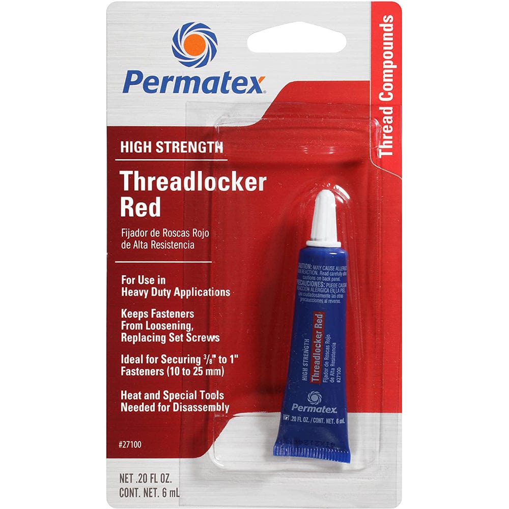 Permatex Permatex High Strength Threadlocker RED Gel Tube - 6ml Boat Outfitting