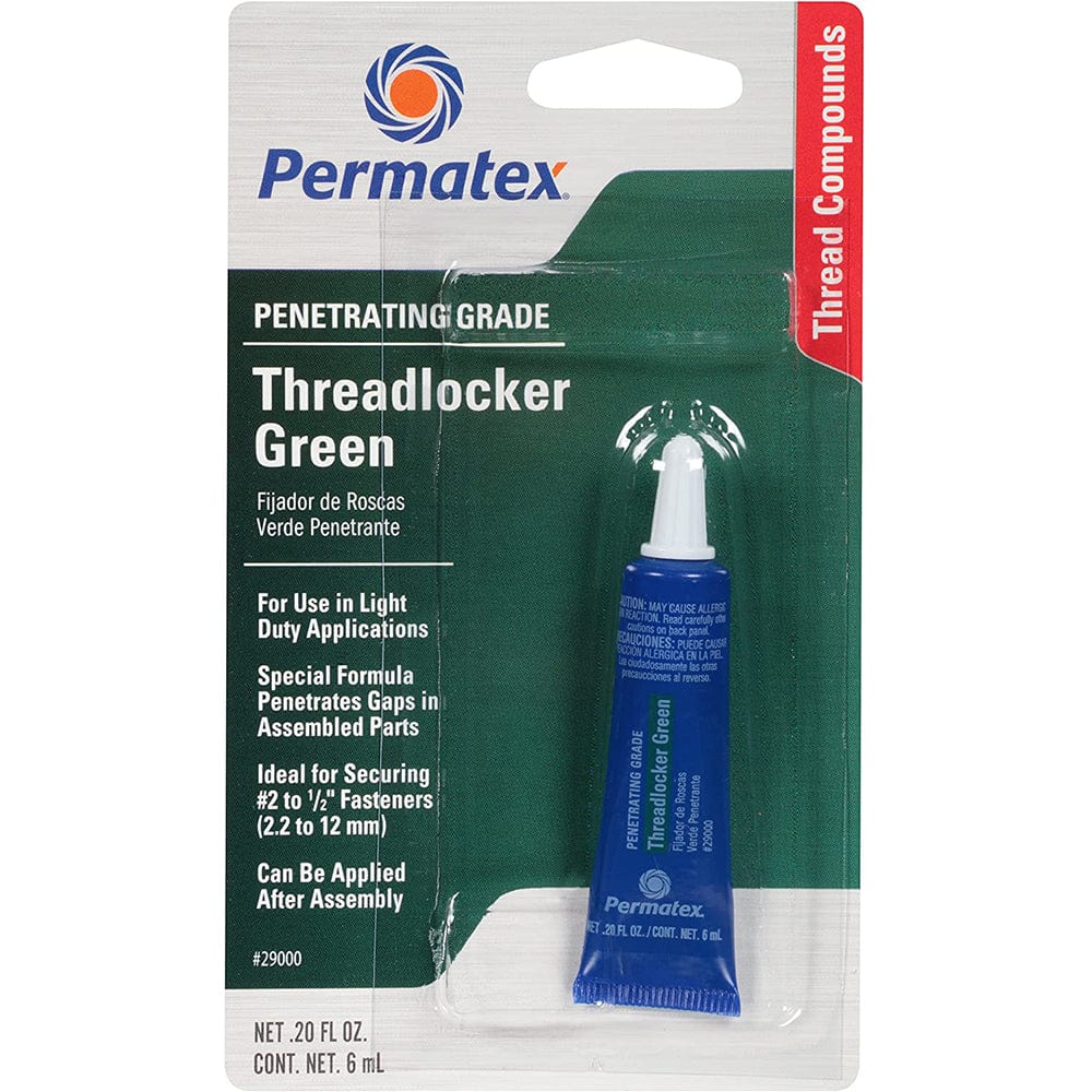 Permatex Permatex Penetrating Grade Threadlocker GREEN Tube - 6ml Boat Outfitting