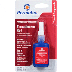 Permatex Permatex Permanent Strength Threadlocker RED Tube - 10ml Boat Outfitting