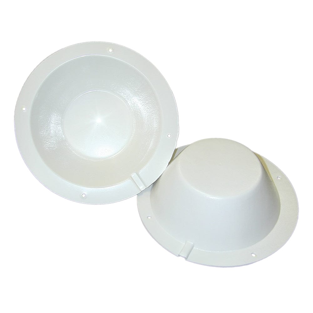Poly-Planar Poly-Planar 8-1/2" Speaker Back Cover - White Boat Outfitting