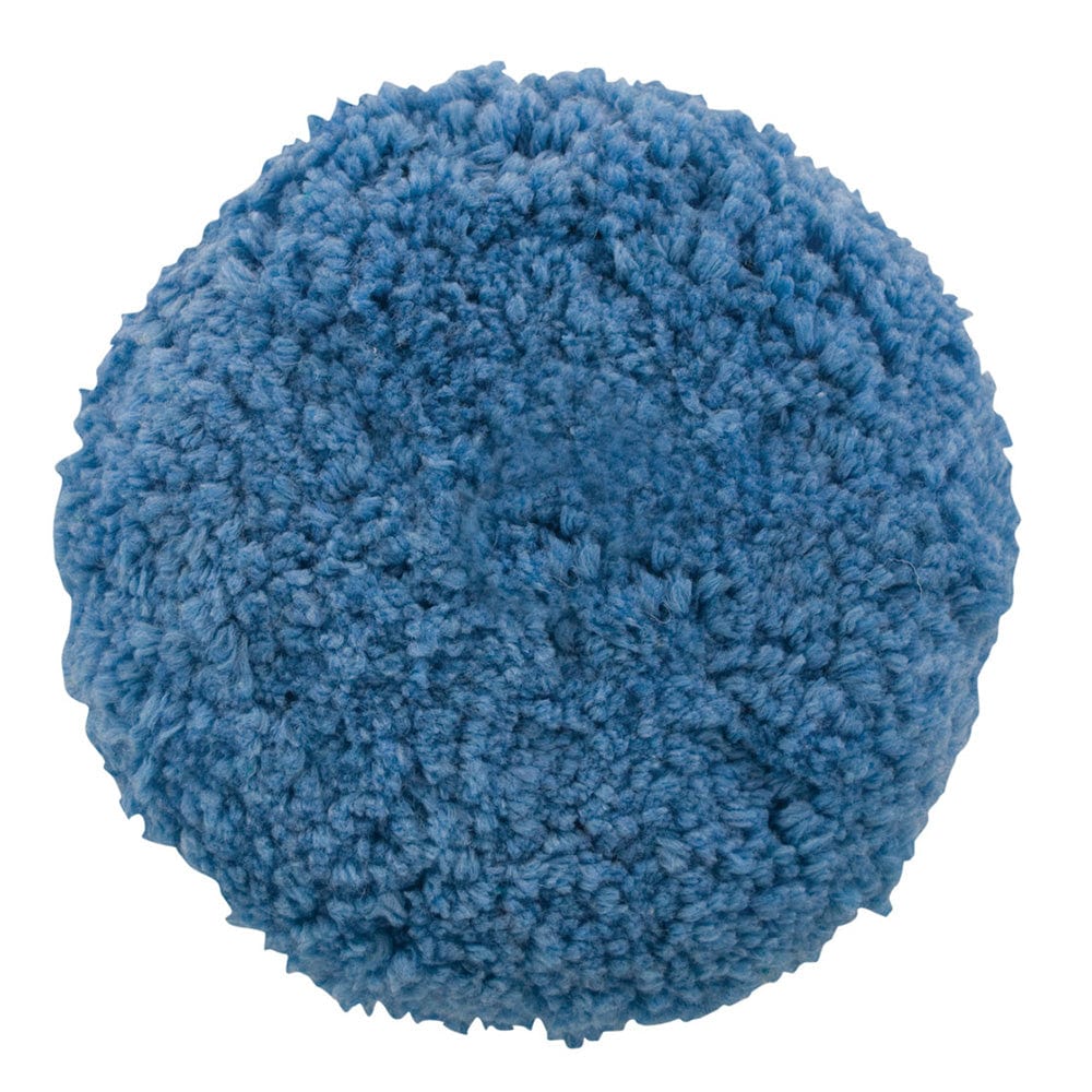 Presta Presta Blue Blended Wool Double Sided Quick Connect Polishing Pad Boat Outfitting