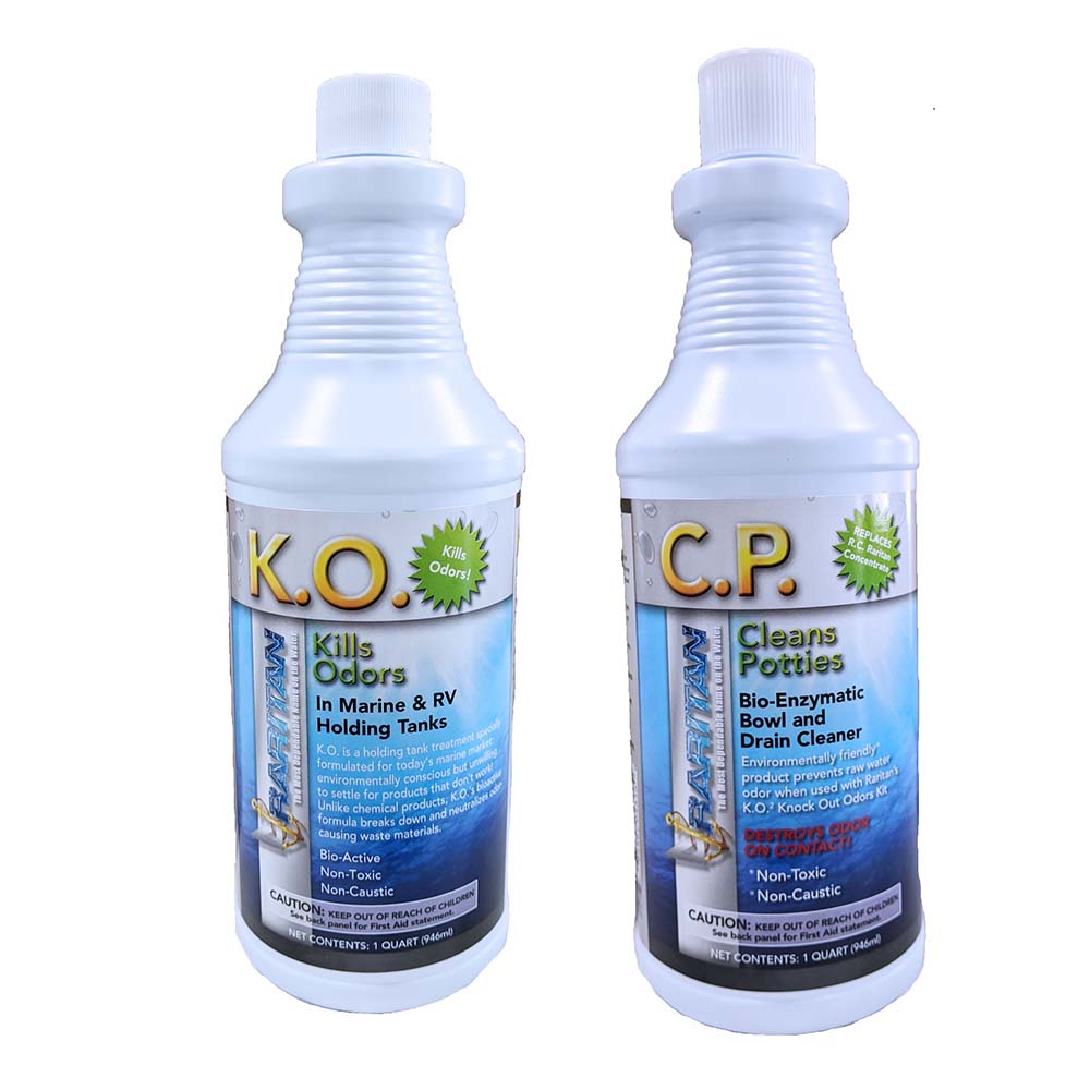 Raritan Raritan Potty Pack w/K.O. Kills Odors & C.P. Cleans Potties - 1 of Each - 32oz Bottles Boat Outfitting