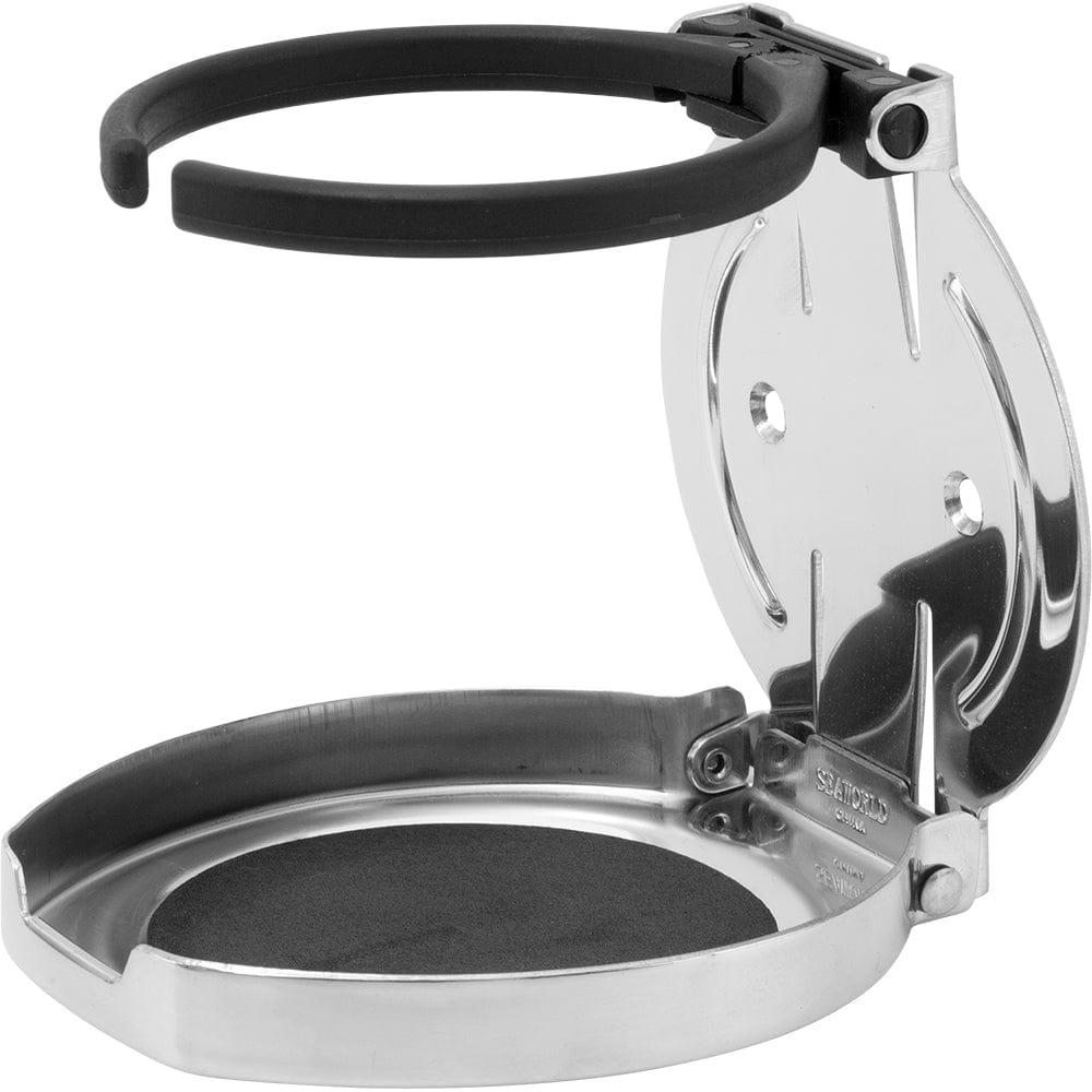 Sea-Dog Sea-Dog Adjustable Folding Drink Holder - 304 Stainless Steel Boat Outfitting