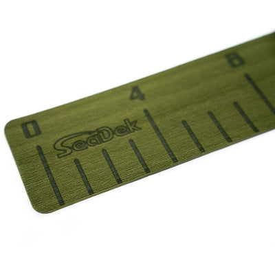 SeaDek SeaDek 4" x 36" 3mm Fish Ruler w/Laser SD Logo - Olive Green Boat Outfitting