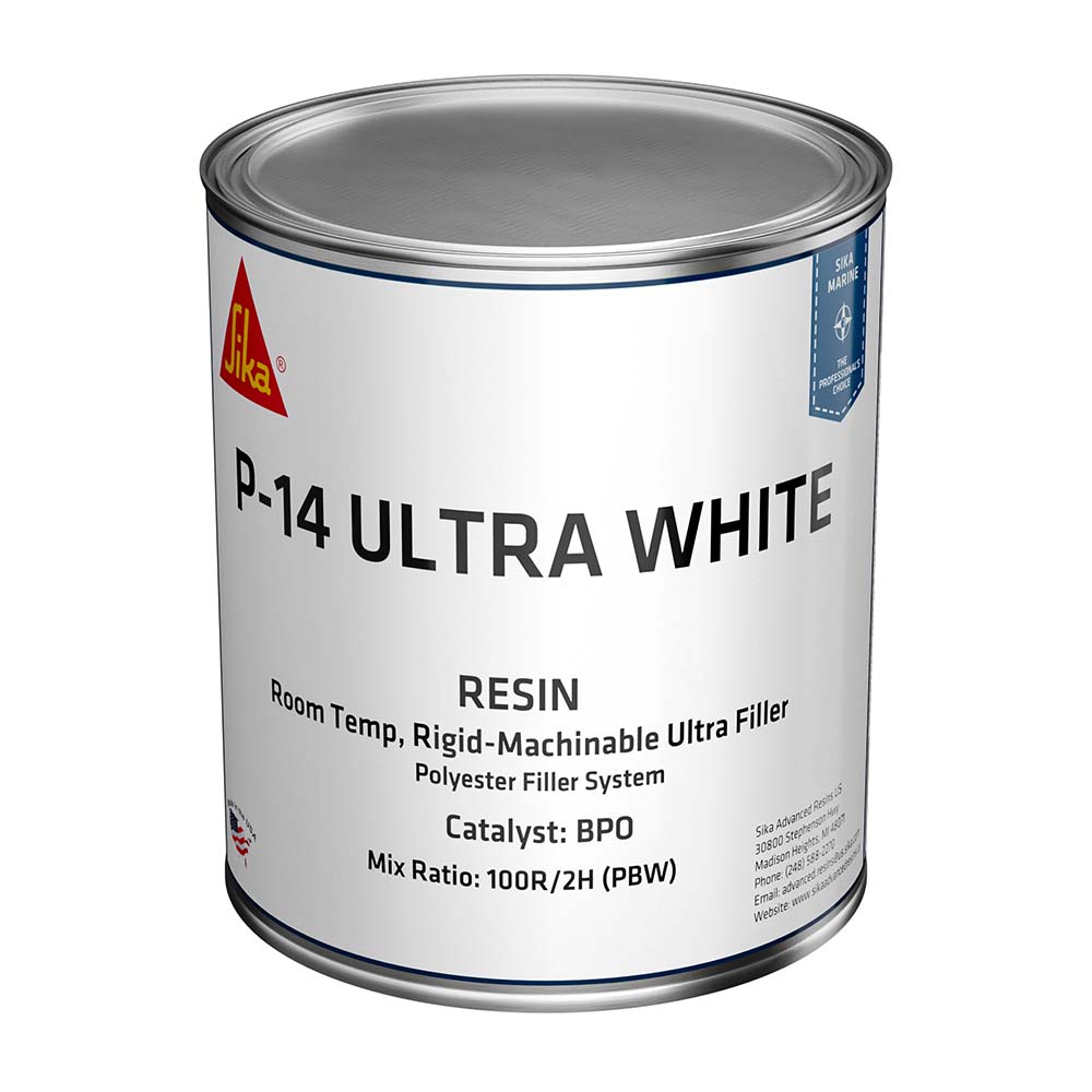 Sika Sika SikaBiresin® AP014 White Base Quart Can BPO Hardener Required Boat Outfitting