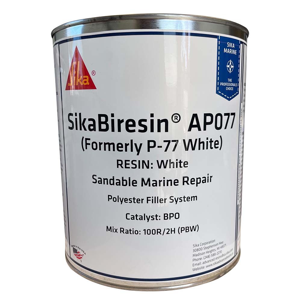 Sika Sika SikaBiresin® AP077 White Gallon BPO Hardener Required Boat Outfitting