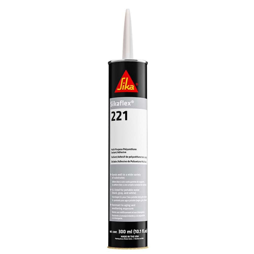 Sika Sika Sikaflex® 221 Multi-Purpose Polyurethane Sealant/Adhesive - 10.3oz(300ml) Cartridge - Aluminum Gray Boat Outfitting