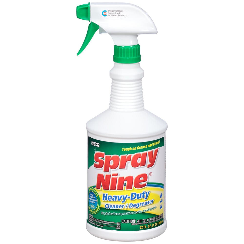 Spray Nine Spray Nine Tough Task Cleaner, Degreaser & Disinfectant - 32oz Round Bottle Boat Outfitting