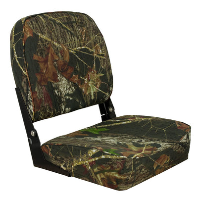 Springfield Marine Springfield Economy Folding Seat - Mossy Oak Break-Up Boat Outfitting