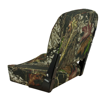 Springfield Marine Springfield Economy Folding Seat - Mossy Oak Break-Up Boat Outfitting