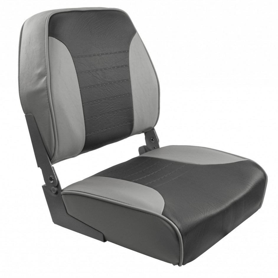 Springfield Marine Springfield Economy Multi-Color Folding Seat - Grey/Charcoal Boat Outfitting