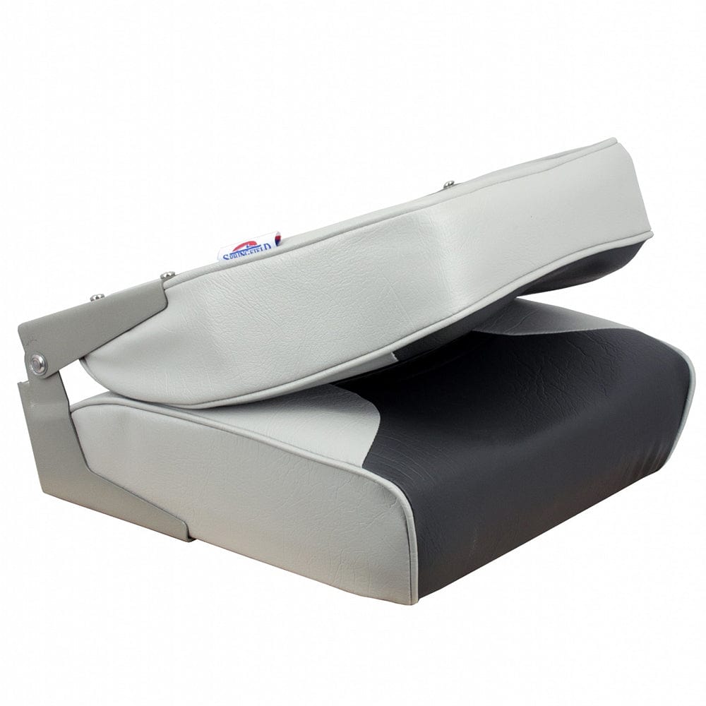 Springfield Marine Springfield Economy Multi-Color Folding Seat - Grey/Charcoal Boat Outfitting