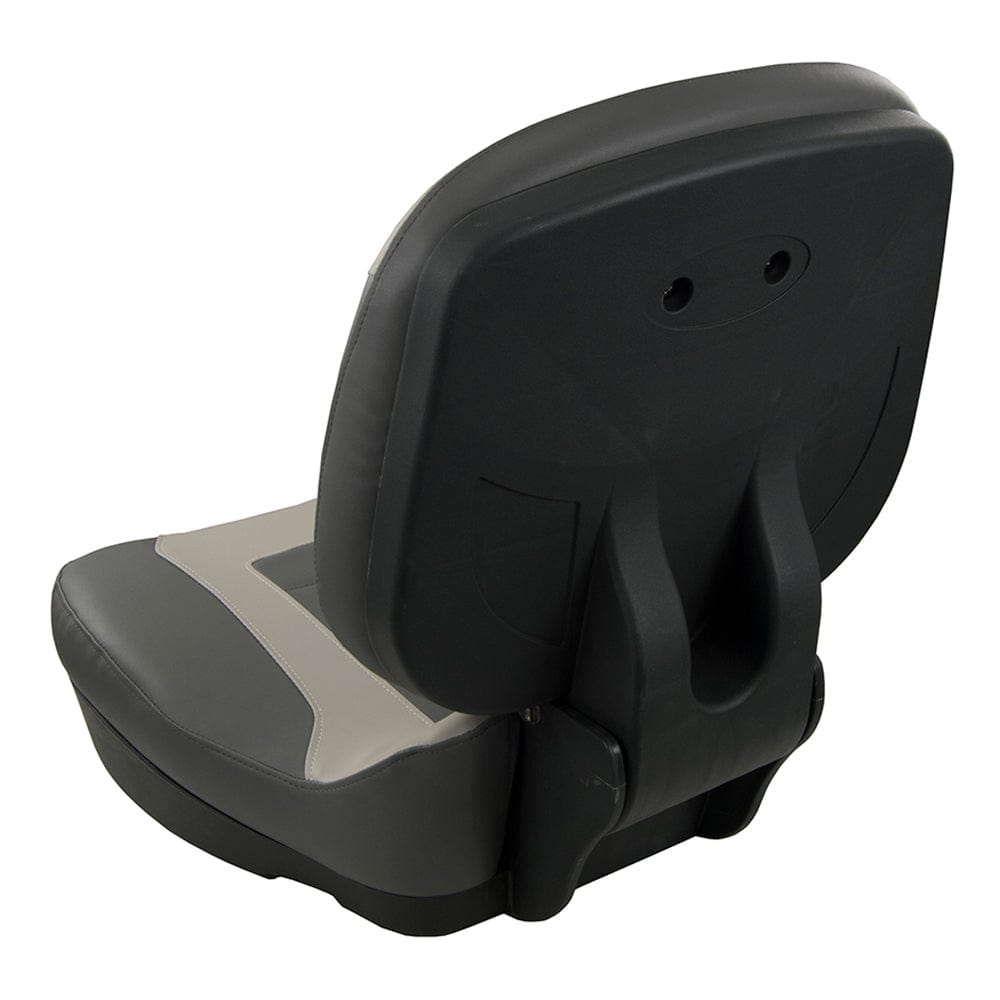 Springfield Marine Springfield Fish Pro II Low Back Folding Seat - Charcoal/Grey Boat Outfitting