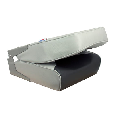 Springfield Marine Springfield High Back Multi-Color Folding Seat - Grey/Charcoal Boat Outfitting