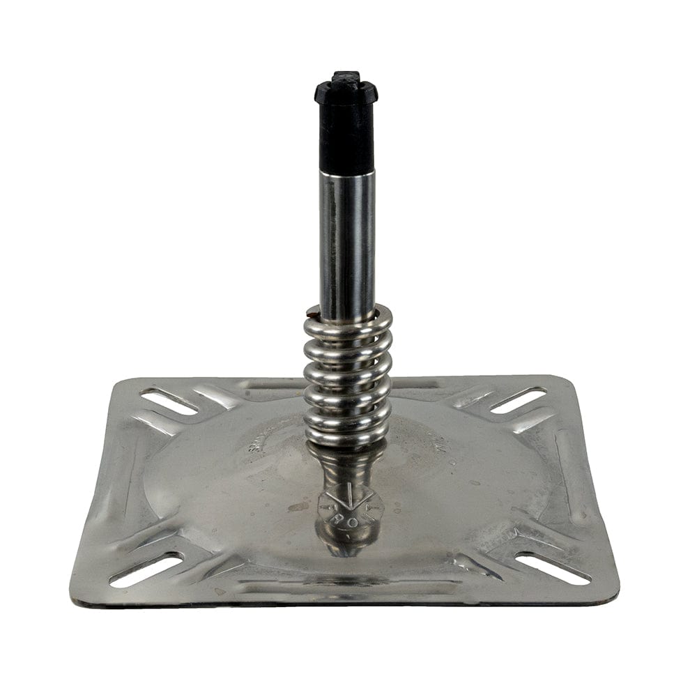 Springfield Marine Springfield KingPin™ 7" x 7" Seat Mount w/Spring - Polished Boat Outfitting