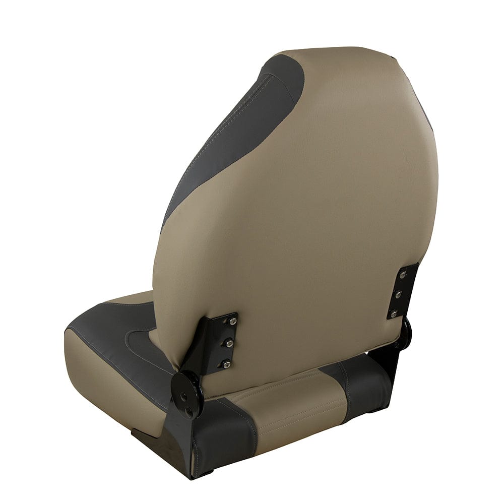 Springfield Marine Springfield OEM Series Folding Seat - Charcoal/Tan Boat Outfitting