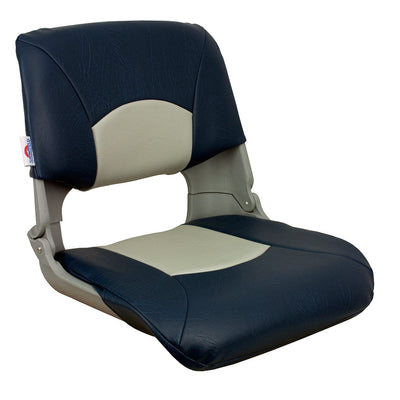 Springfield Marine Springfield Skipper Standard Folding Seat - Grey/Blue Boat Outfitting