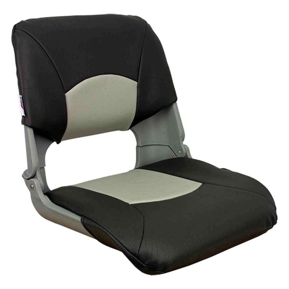 Springfield Marine Springfield Skipper Standard Seat Fold Down - Black/Charcoal Boat Outfitting