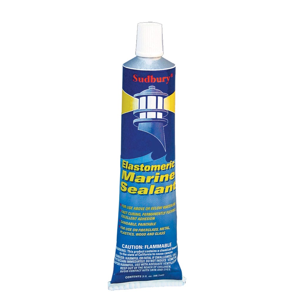 Sudbury Sudbury Elastomeric 3 oz (89ml) Sealant Tube - White Boat Outfitting
