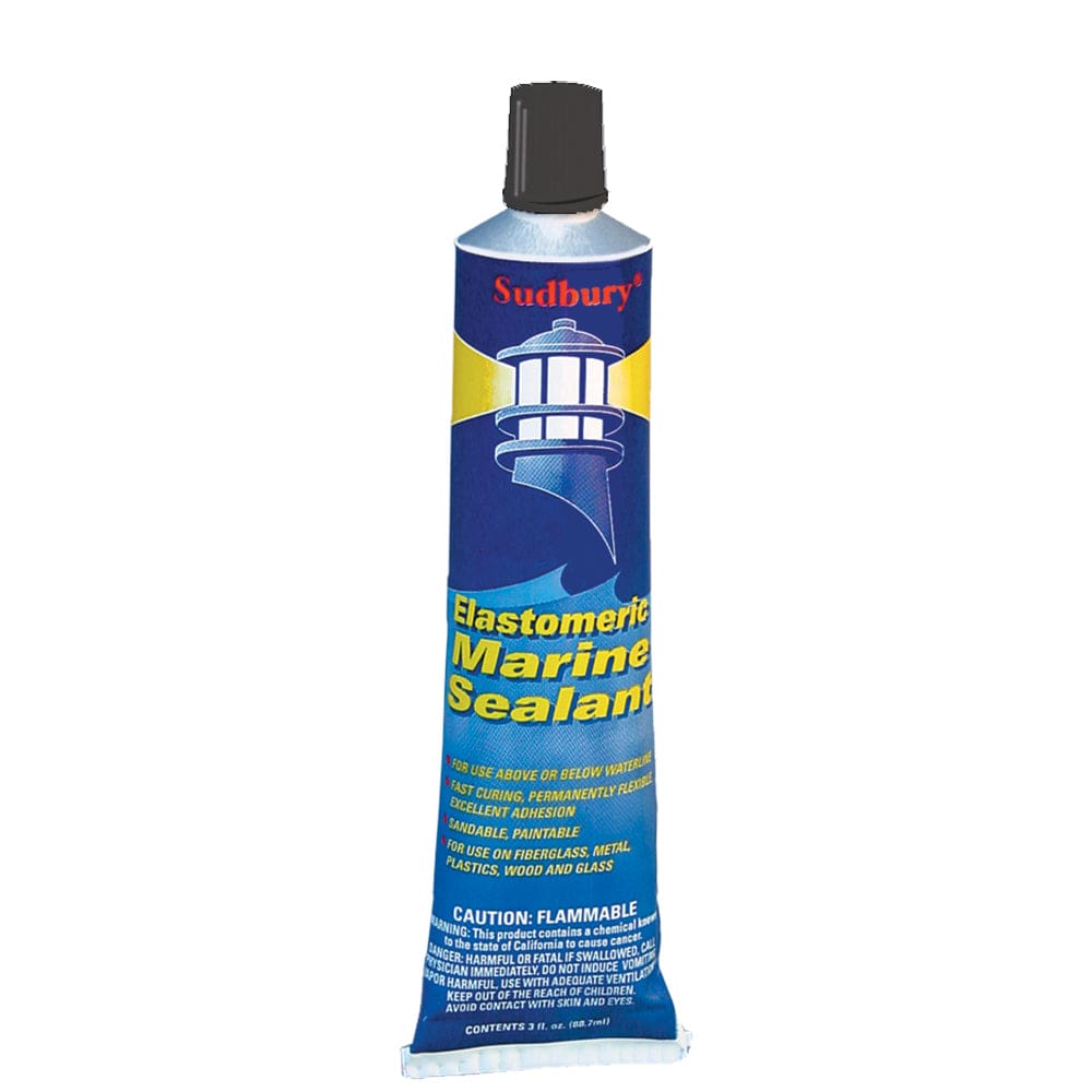 Sudbury Sudbury Elastometric 3 oz (89ml) Sealant Tube - Black Boat Outfitting
