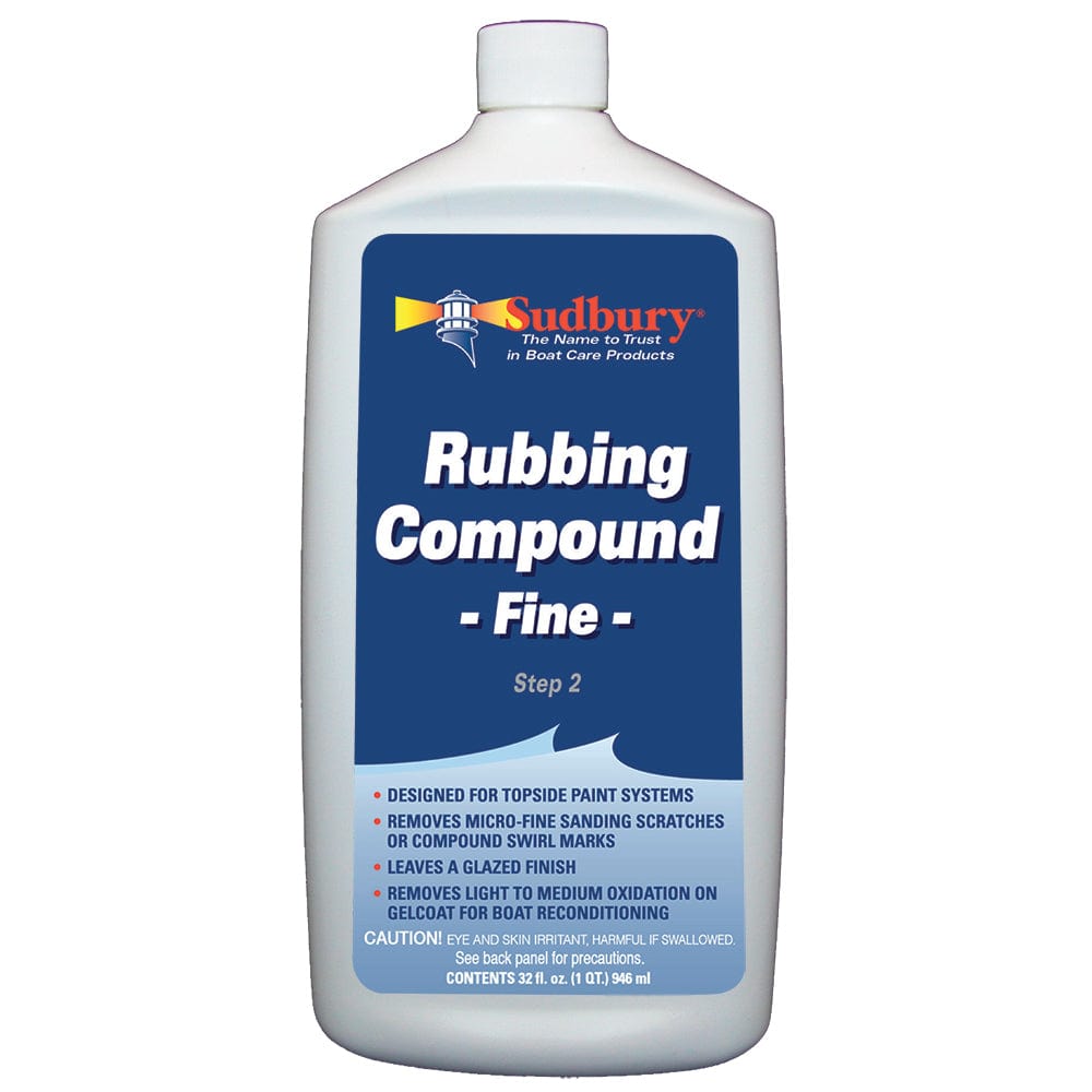 Sudbury Sudbury Rubbing Compund Fine - Step 2 - 32oz Fluid Boat Outfitting