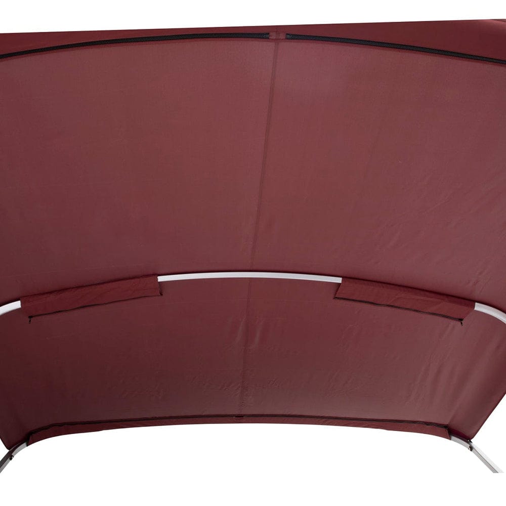 SureShade SureShade Power Bimini - Clear Anodized Frame - Burgandy Fabric Boat Outfitting