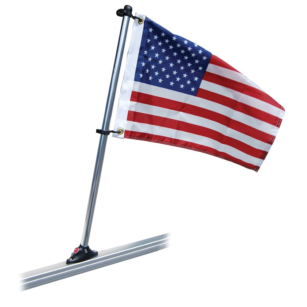 Taylor Made Taylor Made Pontoon 24" Flag Pole Mount & 12" x 18" US Flag Boat Outfitting