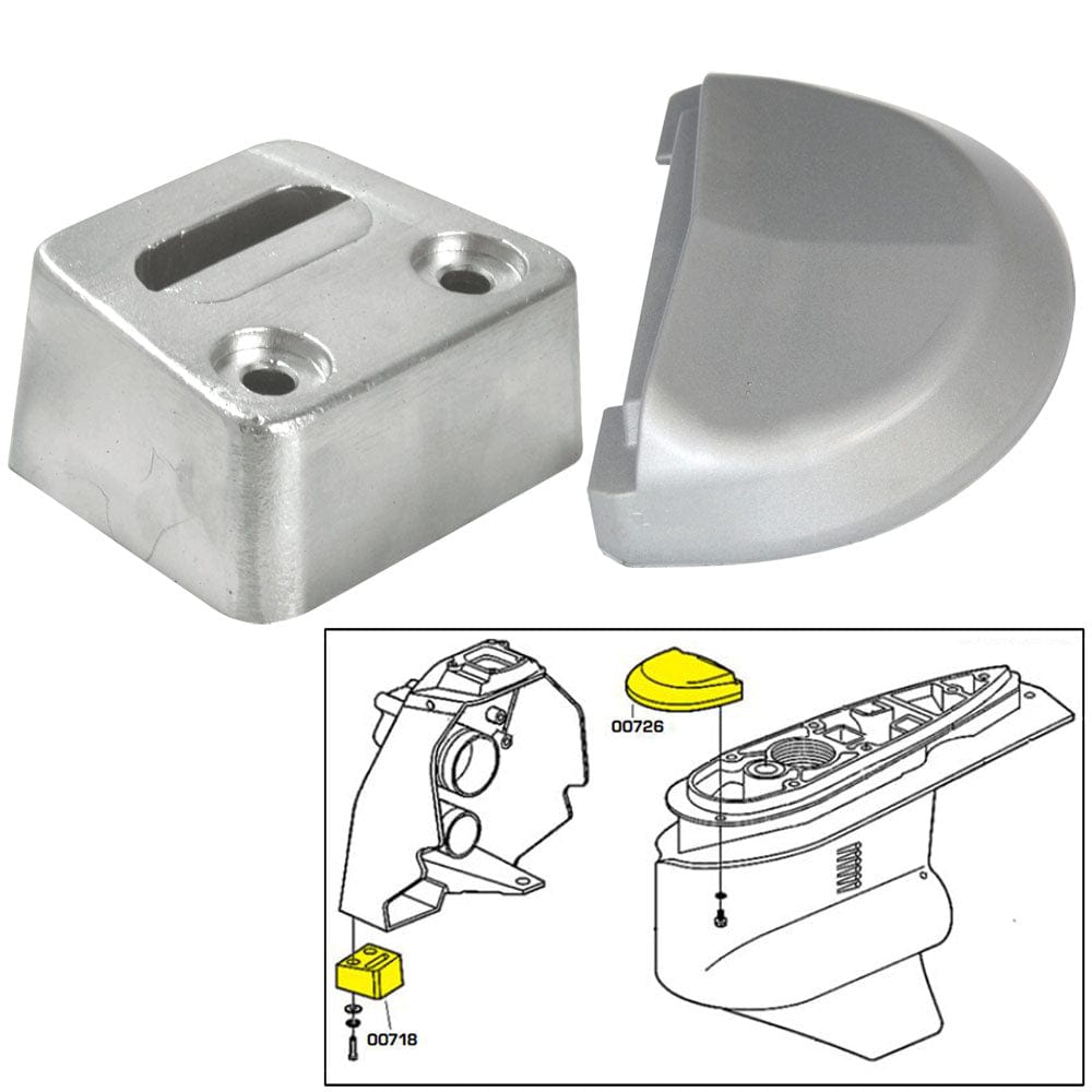 Tecnoseal Tecnoseal Anode Kit w/Hardware - Volvo SX - Aluminum Boat Outfitting