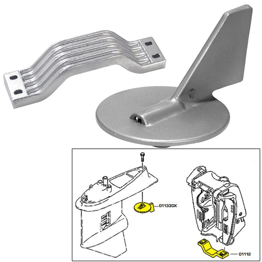 Tecnoseal Tecnoseal Anode Kit w/Hardware - Yamaha 150-200HP - Zinc Boat Outfitting