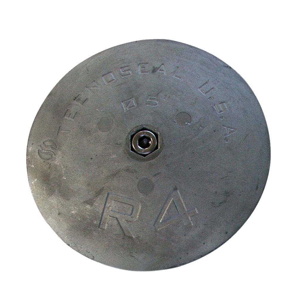 Tecnoseal Tecnoseal R4 Rudder Anode - Zinc - 5" Diameter x 5/8" Thickness Boat Outfitting