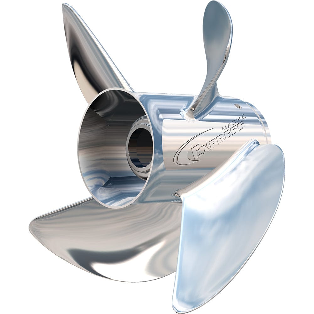 Turning Point Propellers Turning Point Express® Mach4™ - Left Hand - Stainless Steel Propeller - EX1/EX2-1317-4L - 4-Blade - 13.25" x 17 Pitch Boat Outfitting