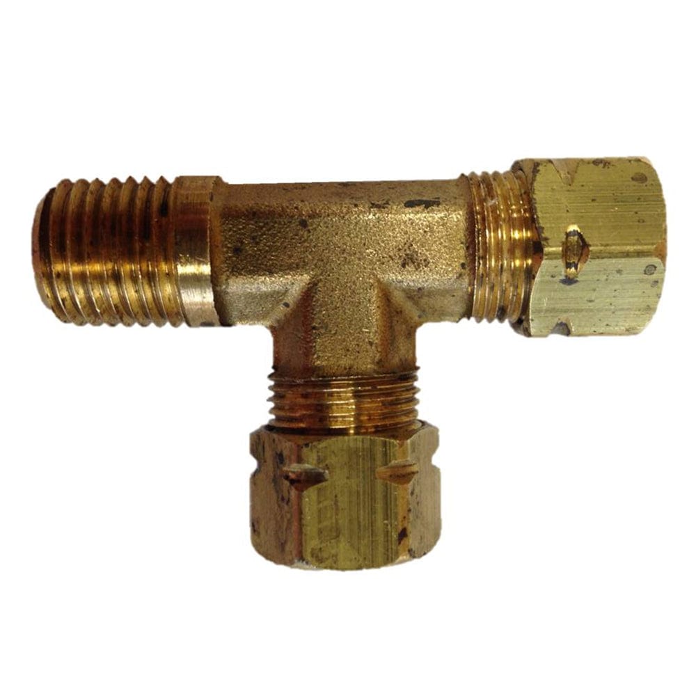 Uflex USA Uflex Male Run T-Fitting - 3/8" x 3/8" Tube x 1/4" NPT Boat Outfitting