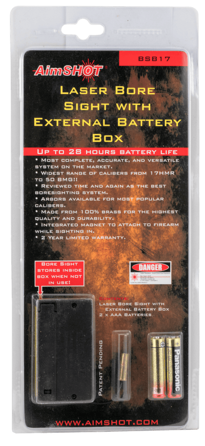 AimShot Aimshot Bore Sight .17hmr W/ - External Battery Box Red Bore Sighters
