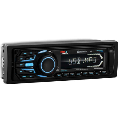 Boss Audio Boss Audio MR1308UABK Bluetooth® - Fully Marinized MP3-Compatible Digital Media Receiver w/USB & SD Memory Card Ports & Aux Input Entertainment