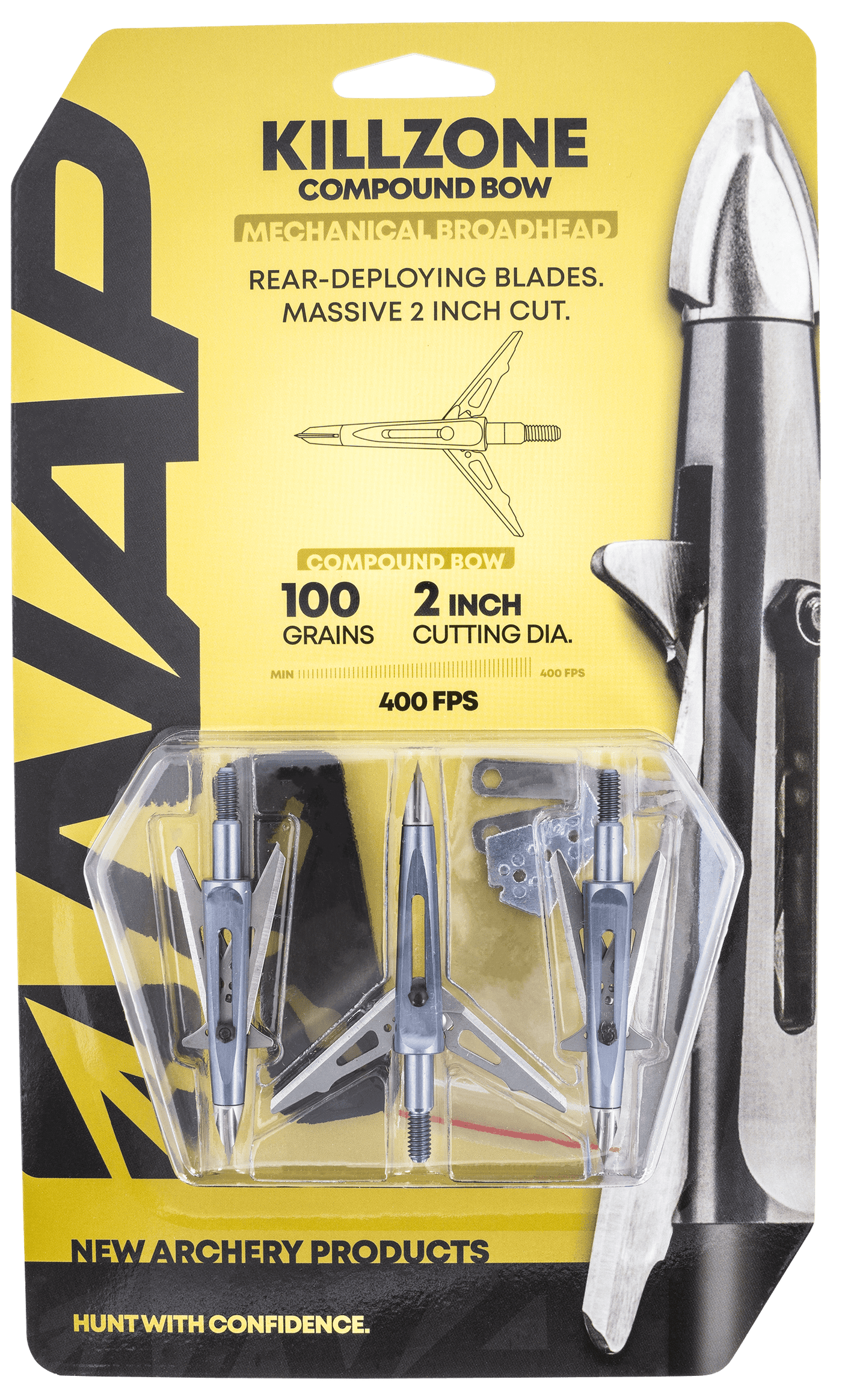 New Archery Products Nap Killzone C.o.c. Broadheads 100 Gr. 3 Pk. Broadheads