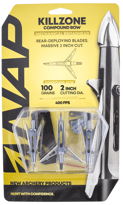 New Archery Products Nap Killzone C.o.c. Broadheads 100 Gr. 3 Pk. Broadheads