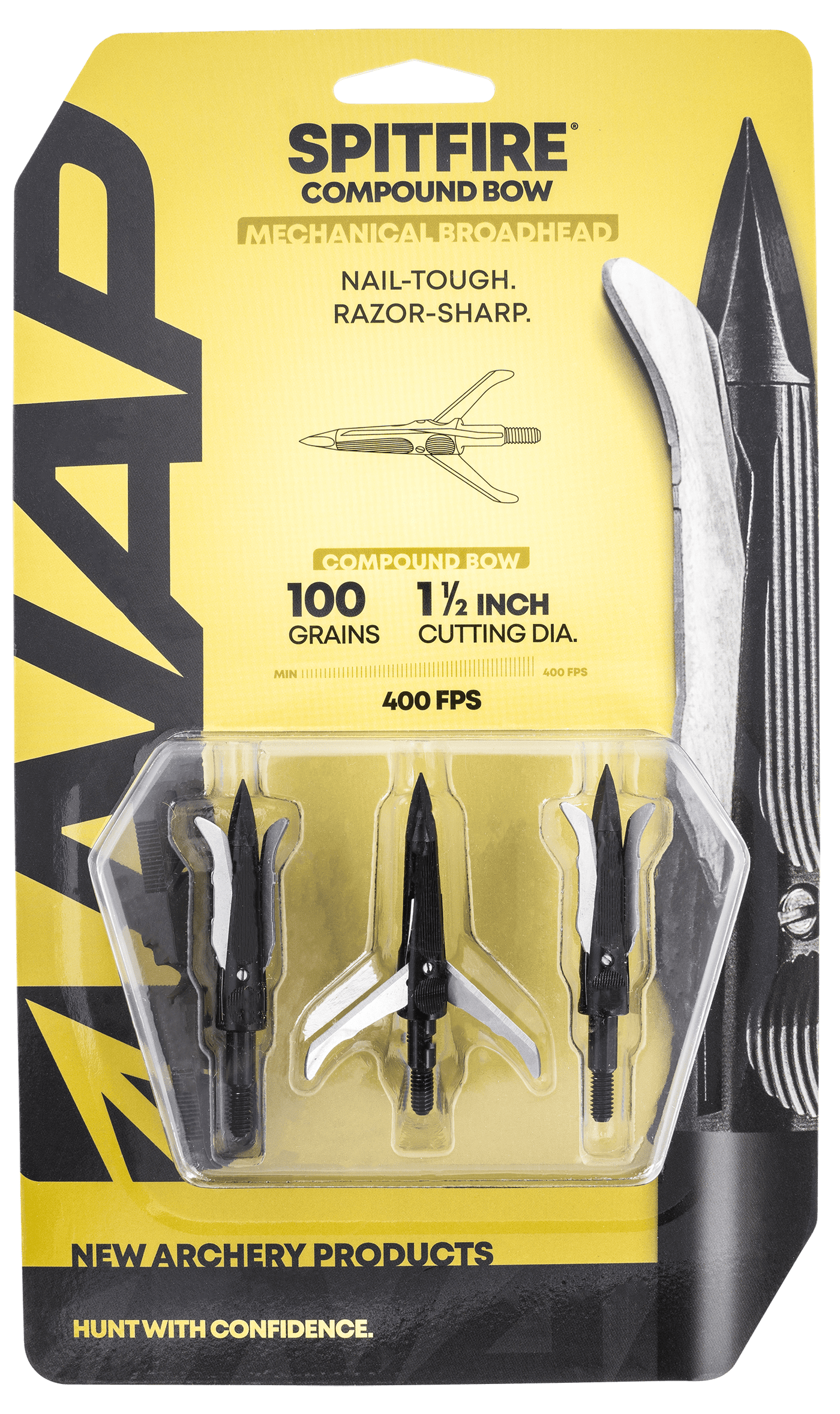 New Archery Products Nap Spitfire Broadheads 100 Gr. 3 Pk. Broadheads