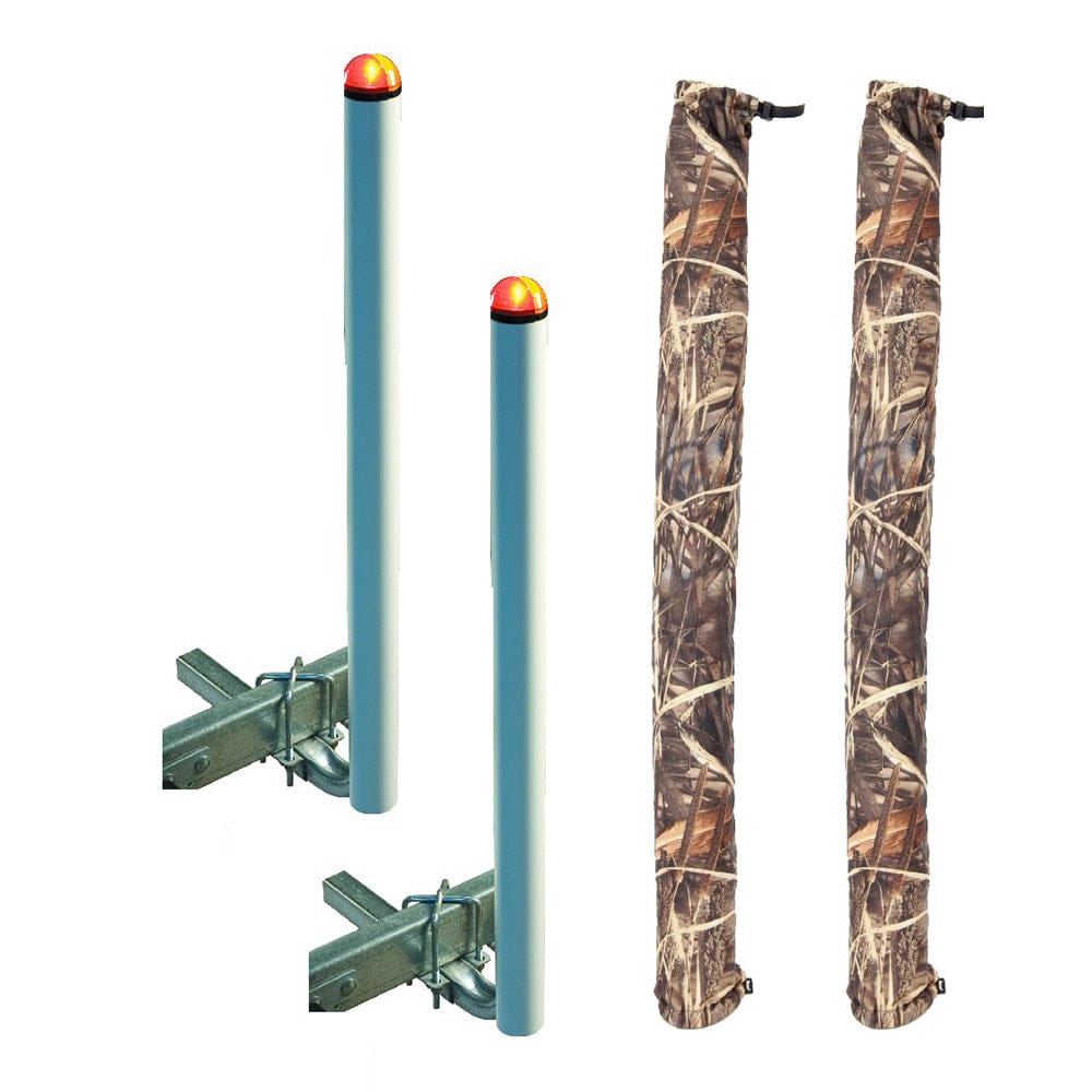C.E. Smith C.E. Smith 40" Post Guide-On w/L.E.D. Posts & Camo Wet Lands Post Guide-On Pads Trailering
