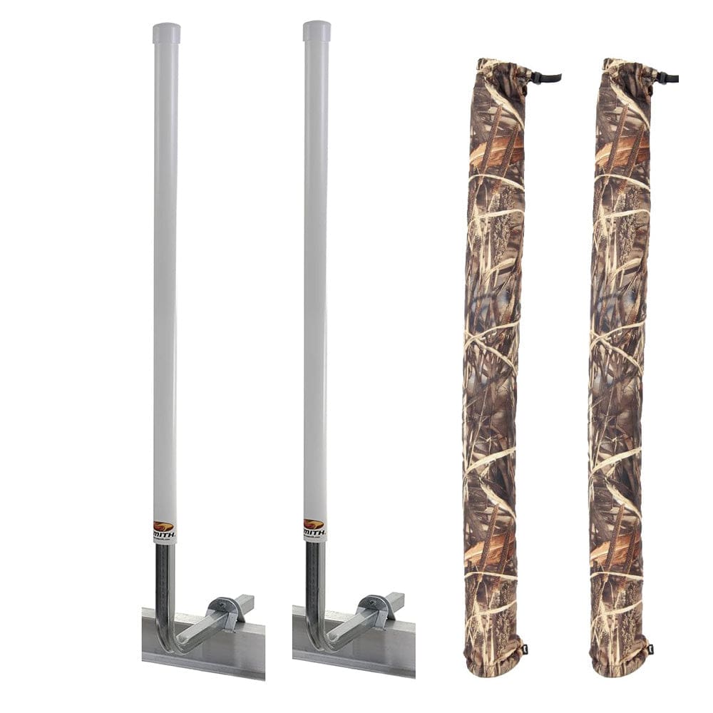 C.E. Smith C.E. Smith 60" Post Guide-On w/I-Beam Mounting Kit & Camo Wet Lands Post Guide-On Pads Trailering