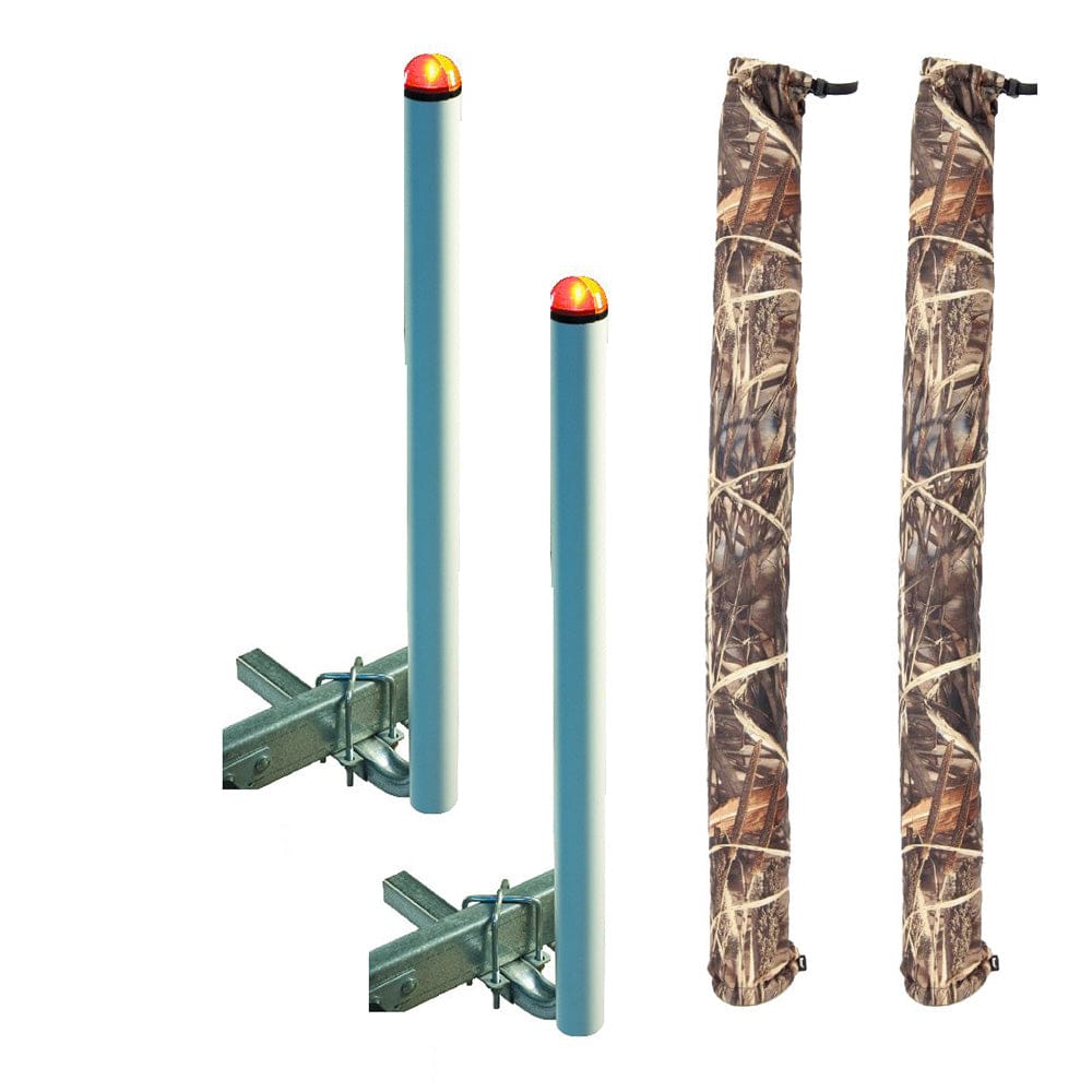 C.E. Smith C.E. Smith 60" Post Guide-On w/L.E.D. Posts & Camo Wet Lands Post Guide-On Pads Trailering